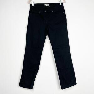 2/$30 Eileen Fisher Organic Chino Straight Leg Petite Small Rinsed Black #6765